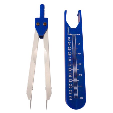 A2Z Scilab Blue EKG Caliper with Cover Ruler A2Z-ZR675